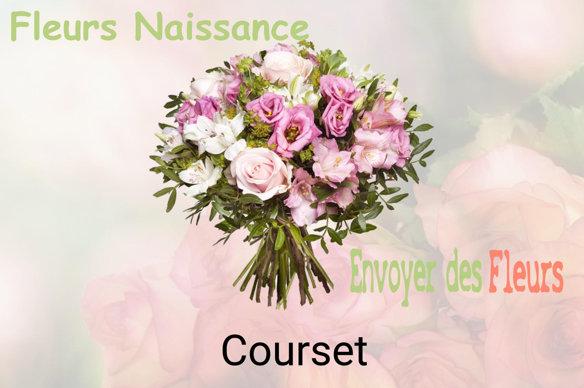 Bouquet de fleurs de naissance livré à Courset